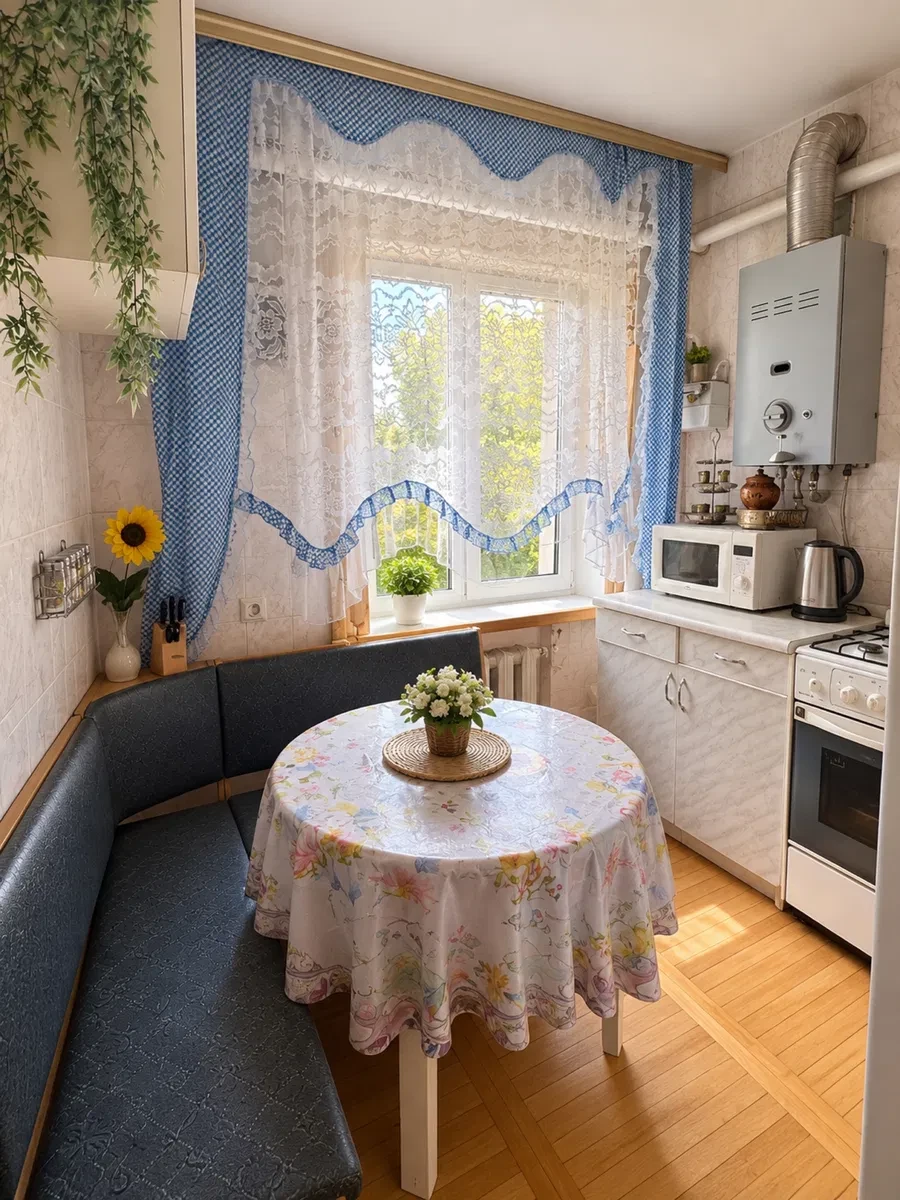 2-кімнатна квартира, Буча: у центрі, газова плита, засклений балкон, фото 4