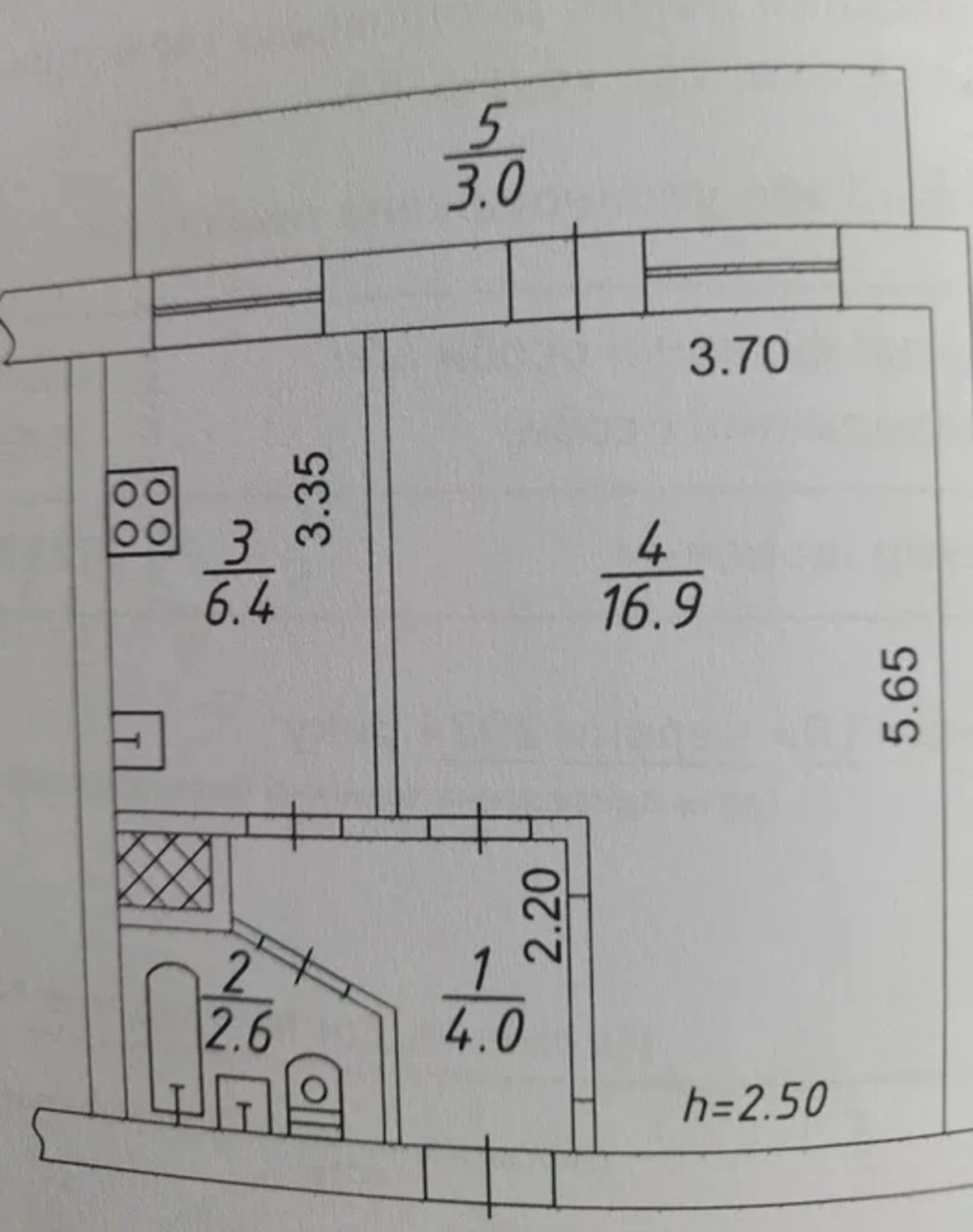 1-комнатная квартира, Титова: косметический ремонт, балкон, фото 5