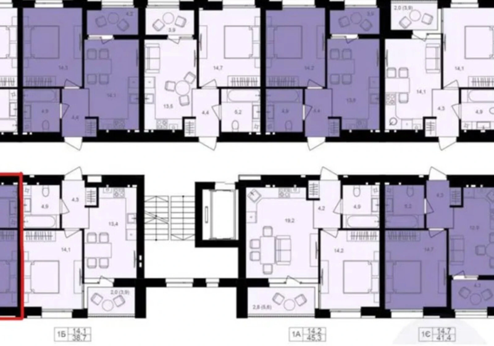 2-комнатная квартира, Замостянский: кухня 14,6 м², переуступка, фото 5