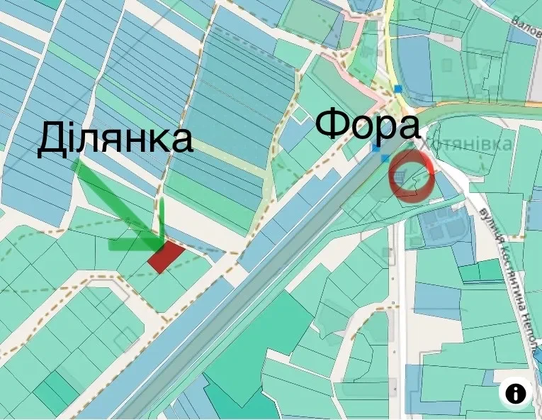 Ділянка 8 соток, Хотянівка: під будівництво, газ за 100 м - фото 2