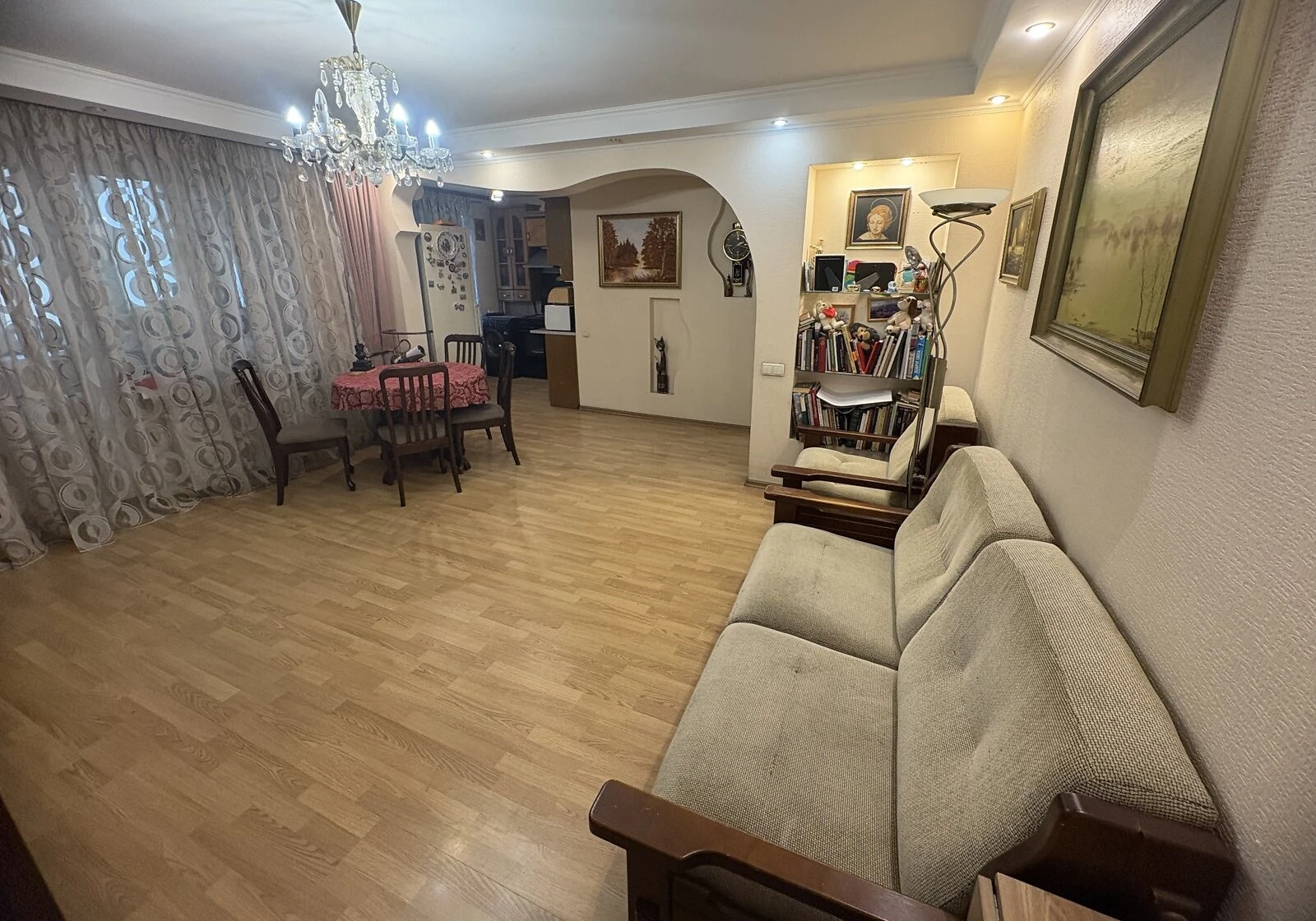 3-кімнатна квартира, Центр: кухня-студія, вода й газ без світла - фото 4