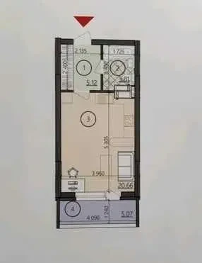 1-кімнатна квартира у ЖК Генезис: червона цегла, метро Шулявська, фото 2