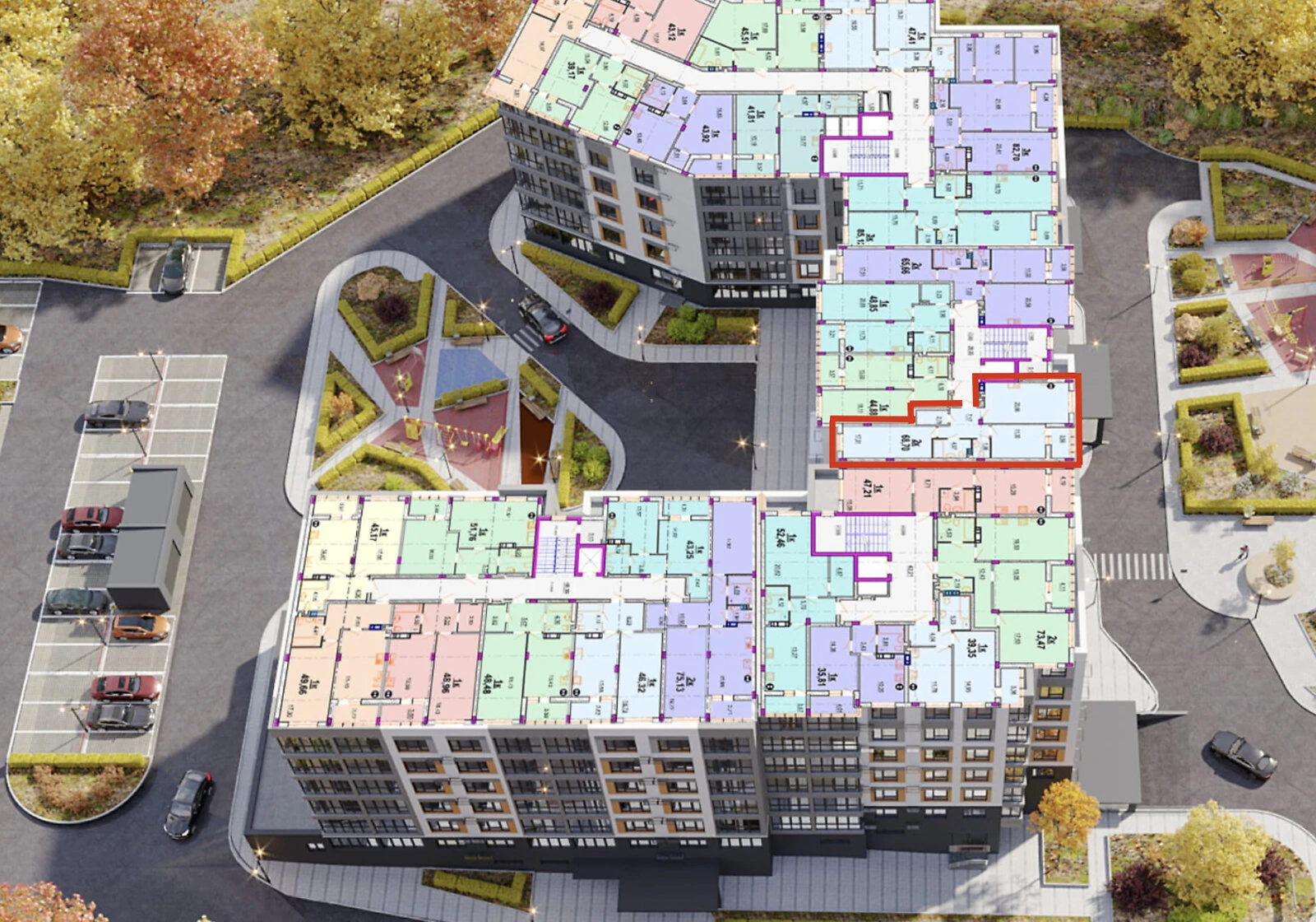 2-кімнатна квартира, П'ятничани: кухня-студія, здача у 2026 - фото 1