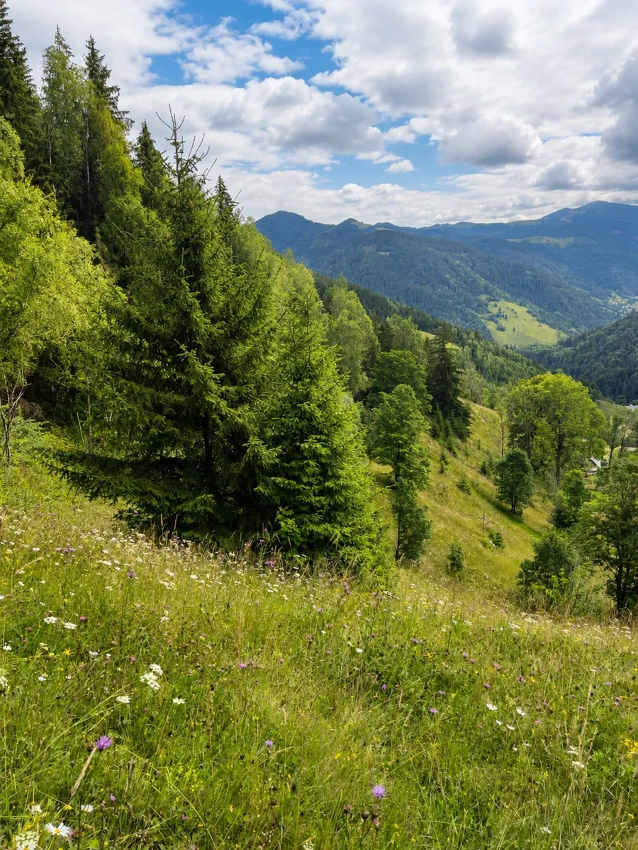 Ділянка 60 соток, Верховина: панорама на гори, гора Кострич, фото 3