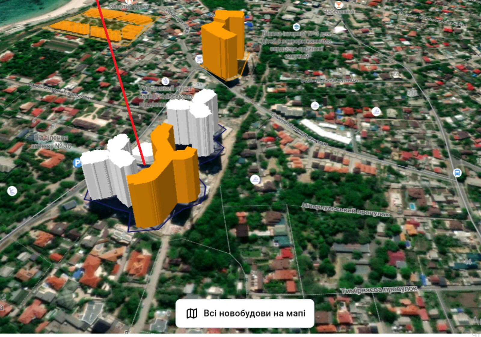1-комнатная квартира, Большой Фонтан: сдача в 2028, новостройка, фото 5