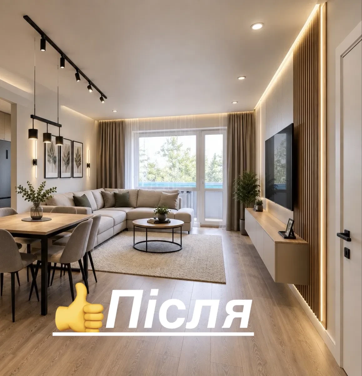 3-кімнатна квартира, Дендропарк: газове опалення, авторський ремонт, фото 2