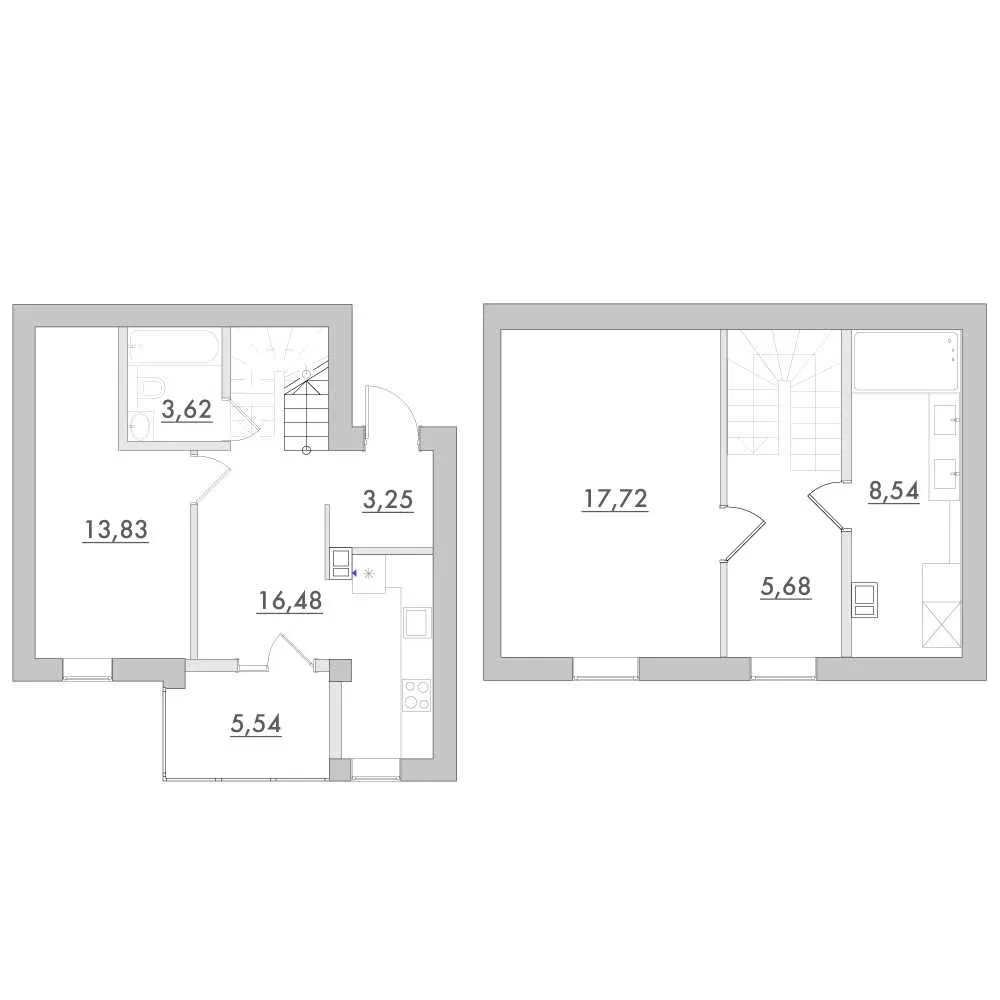 2-комнатная квартира в ЖК Desna Park Residence: своя котельная, фото 3