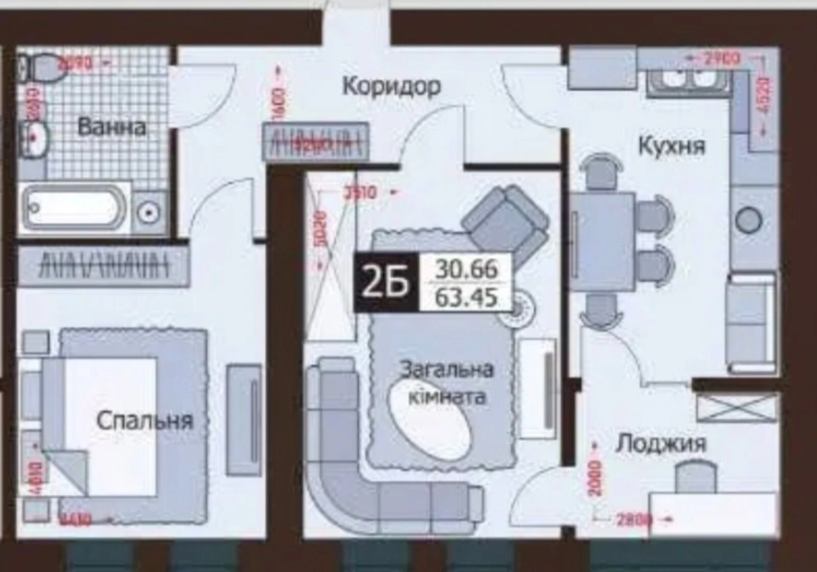 2-кімнатна квартира, Зарічний: новобудова 2025 року, перше заселення - фото 4
