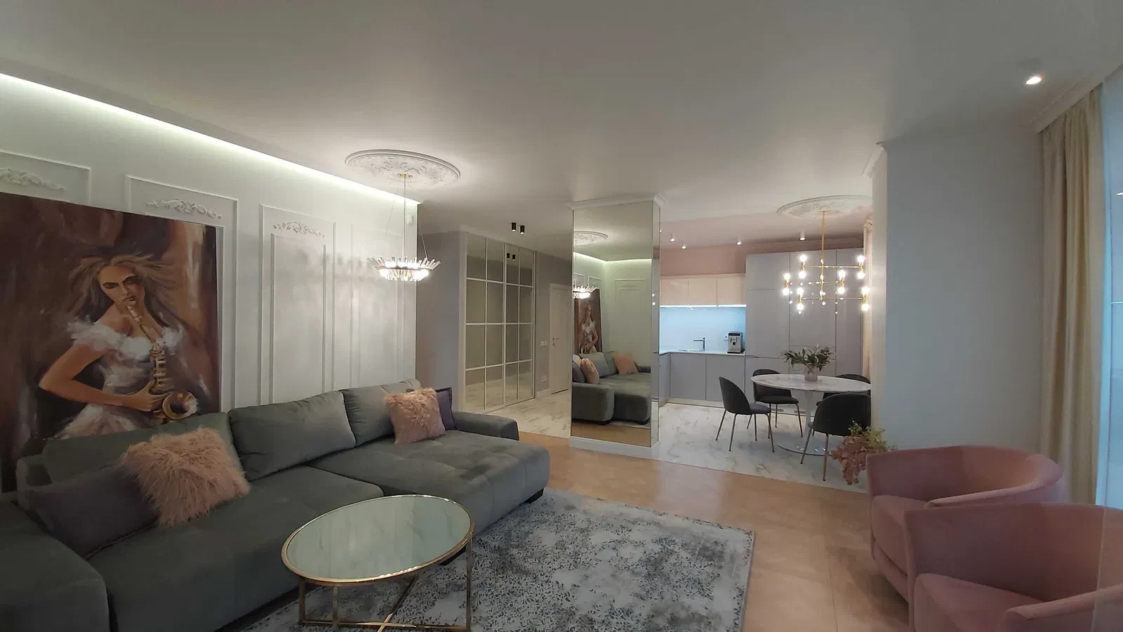 2-комнатная квартира в ЖК Женева: кухня-студия 40 м², паркинг