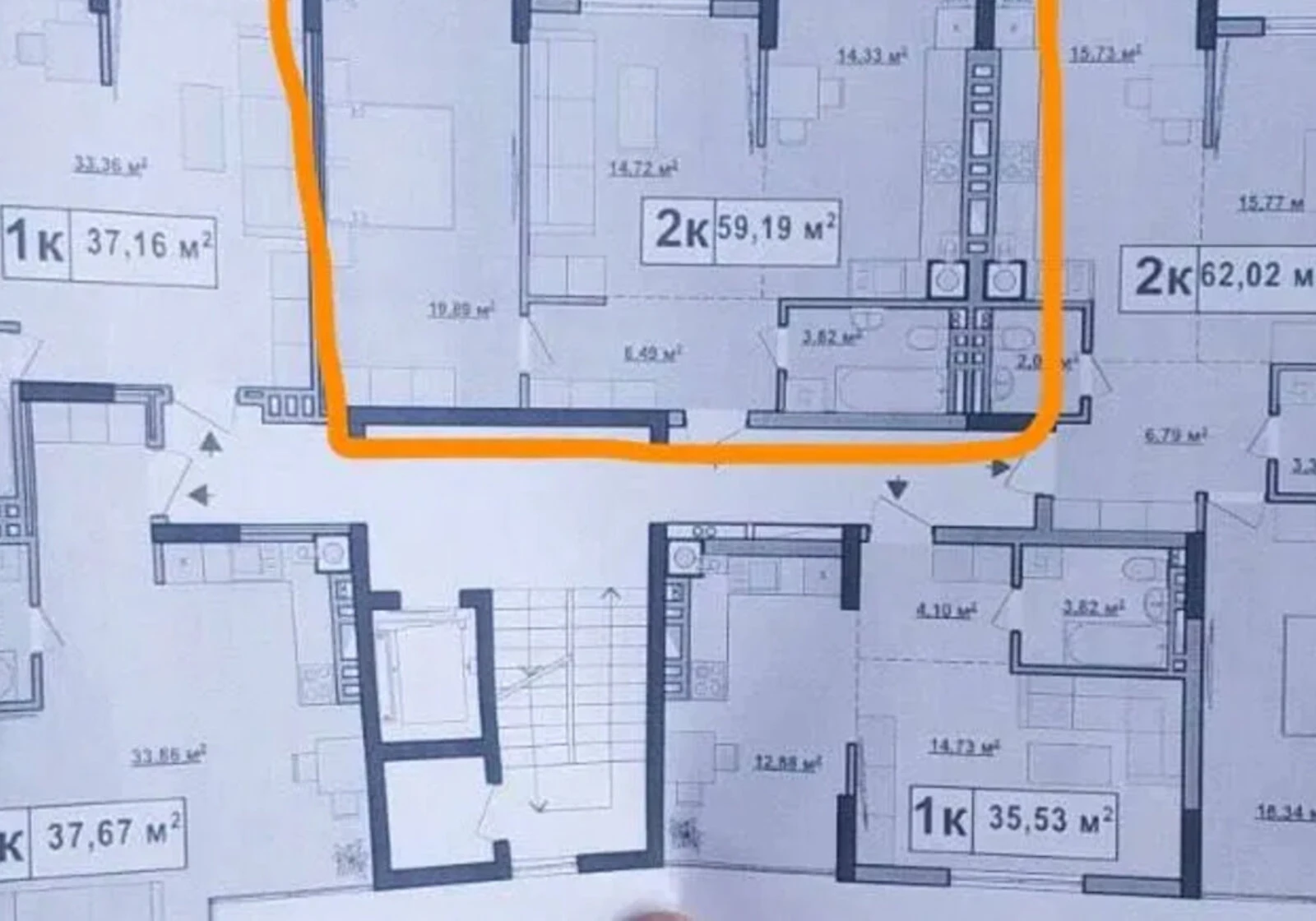 2-кімнатна квартира, Івано-Франківськ: новобудова 2023 року - фото 1