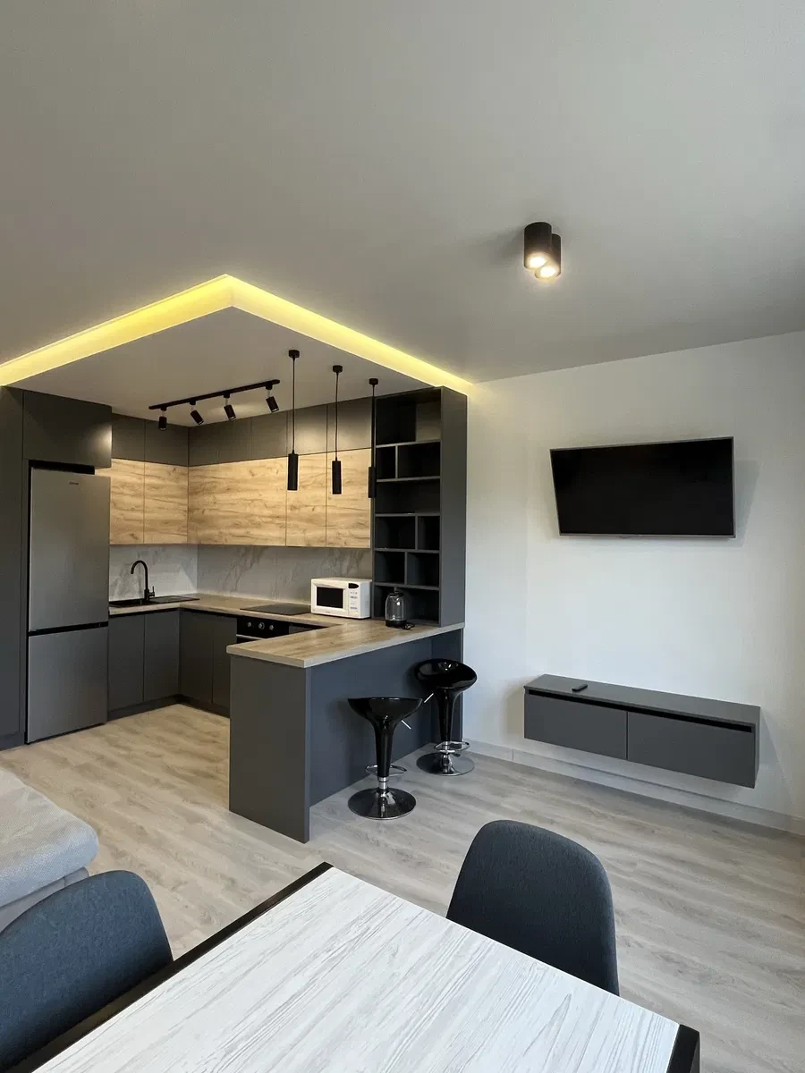 1-кімнатна квартира у ЖК Куб: кухня-вітальня, дохід $500/місяць, фото 3