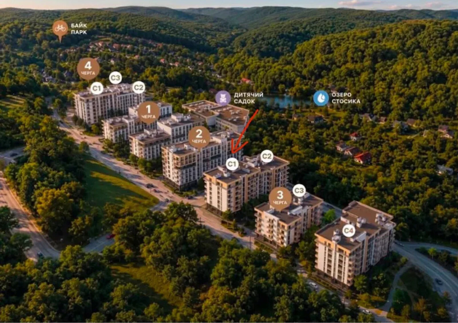 1-комнатная квартира, Львов: новостройка, панорамные окна, фото 5