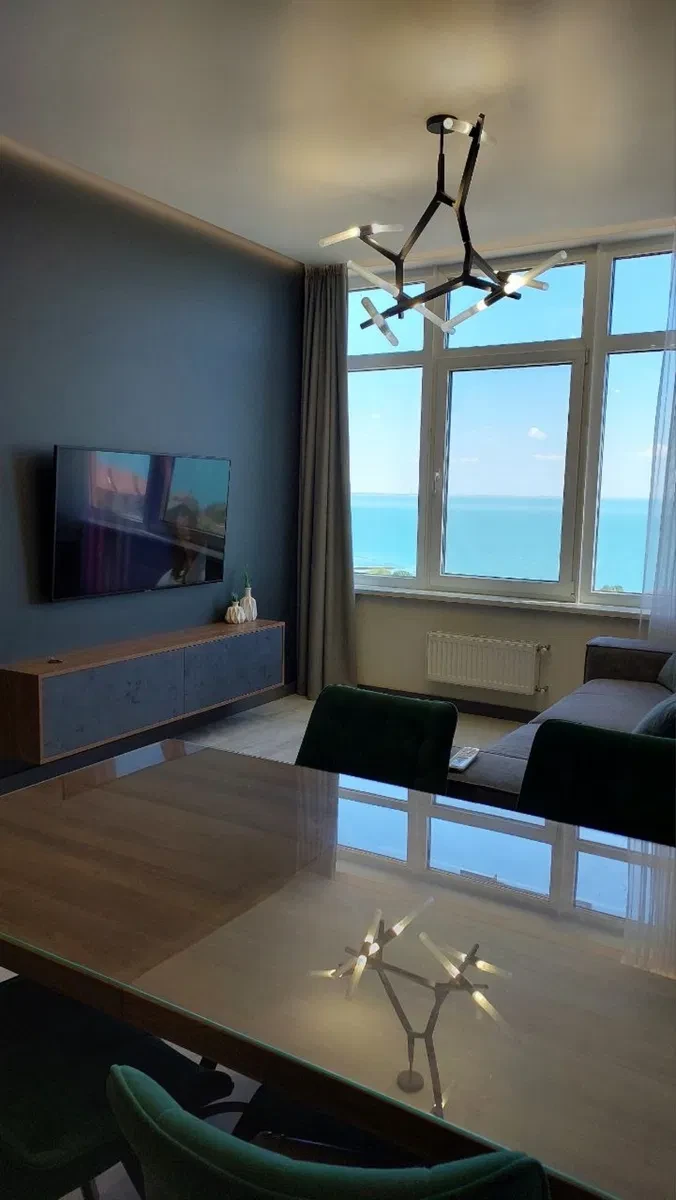 1-кімнатна квартира, Аркадія: прямий вид на море, кухня-студія - фото 5