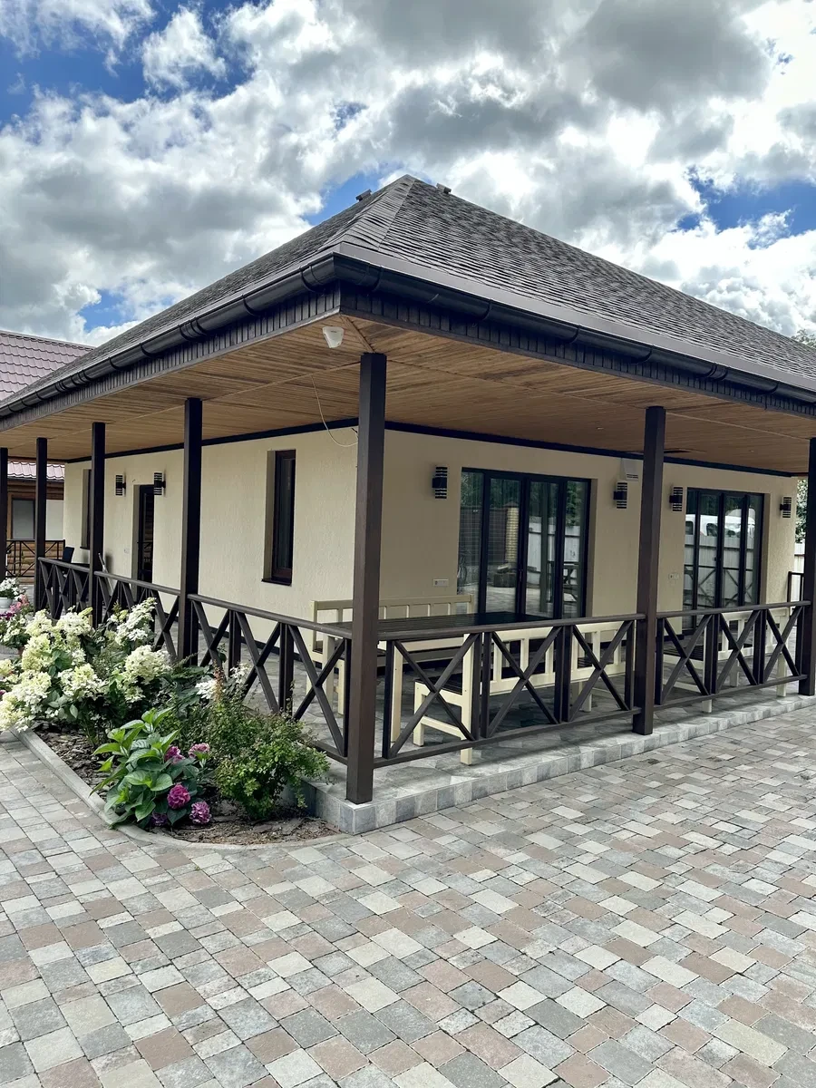 Дом, Русская Поляна: терраса, бассейн, сауна, фото 2