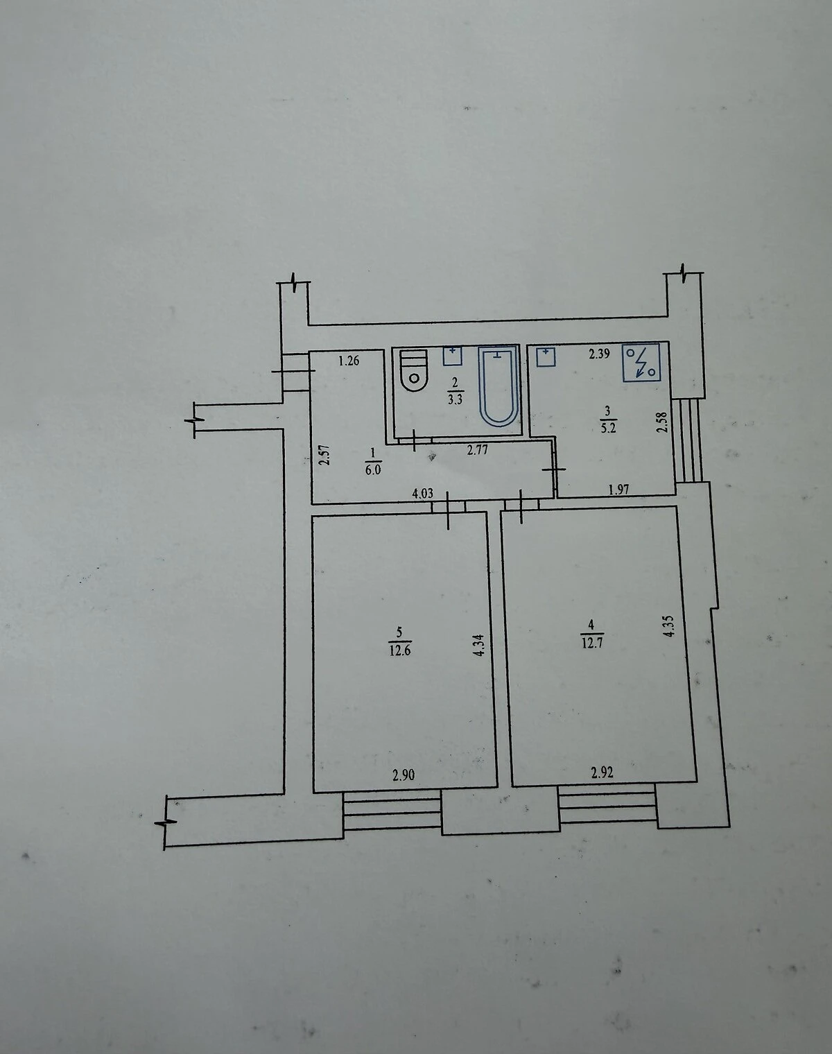 2-комнатная квартира, ГРЛ: косметический ремонт, торг возможен, фото 5