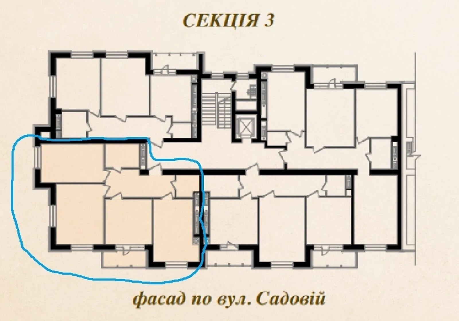 3-кімнатна квартира, Центральний: паркомісце, 2 санвузли, переуступка - фото 2