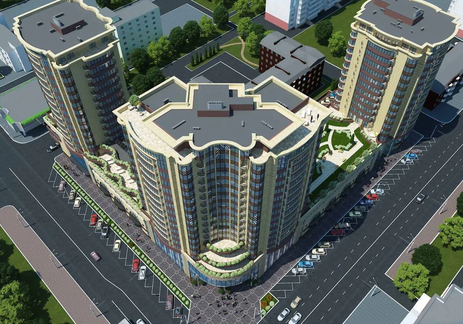 1-кімнатна квартира, Поділ: новобудова 2017 року, закритий двір - фото 2