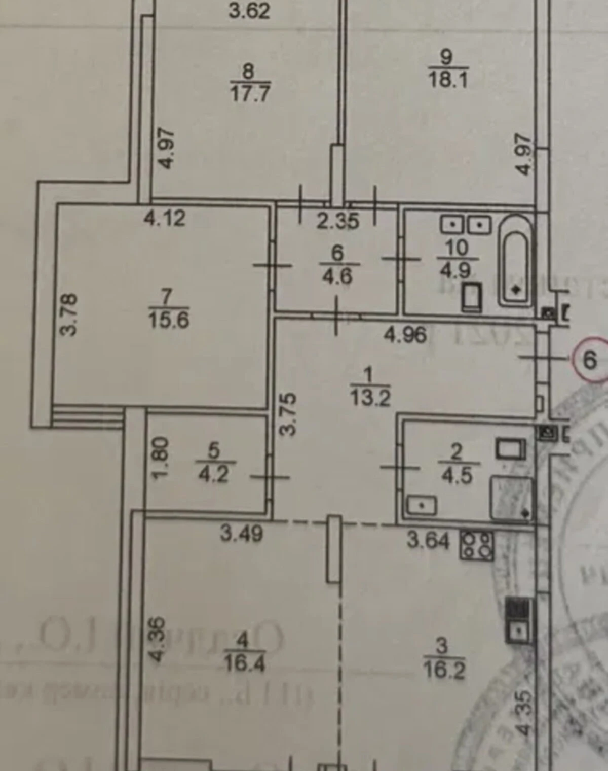 4-кімнатна квартира, Дніпровський: автономна котельня, будинок 2022 року, фото 5