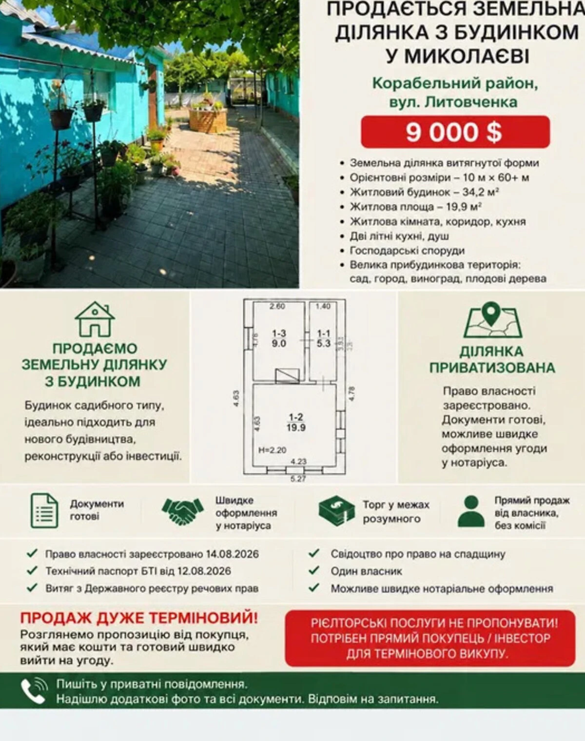 Ділянка 6 соток, Миколаїв: під житлову забудову