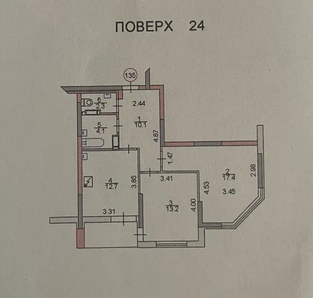 2-кімнатна квартира у ЖК Радужний: видова, після будівельників - фото 2