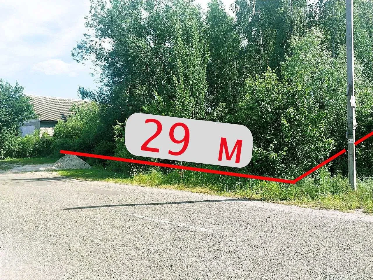 Ділянка 27 соток, Бабинці: фасад 29 м, дві суміжні ділянки