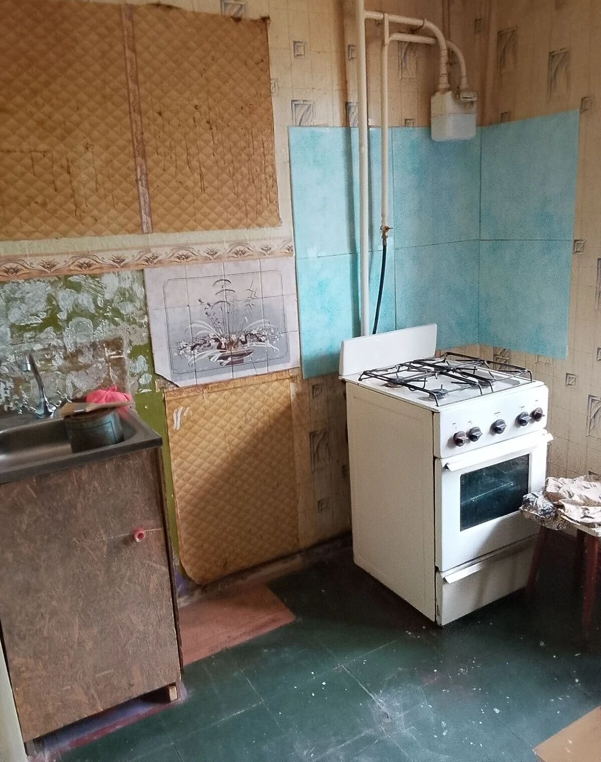1-кімнатна квартира, Синельникове: новобудова, чорнова штукатурка - фото 3