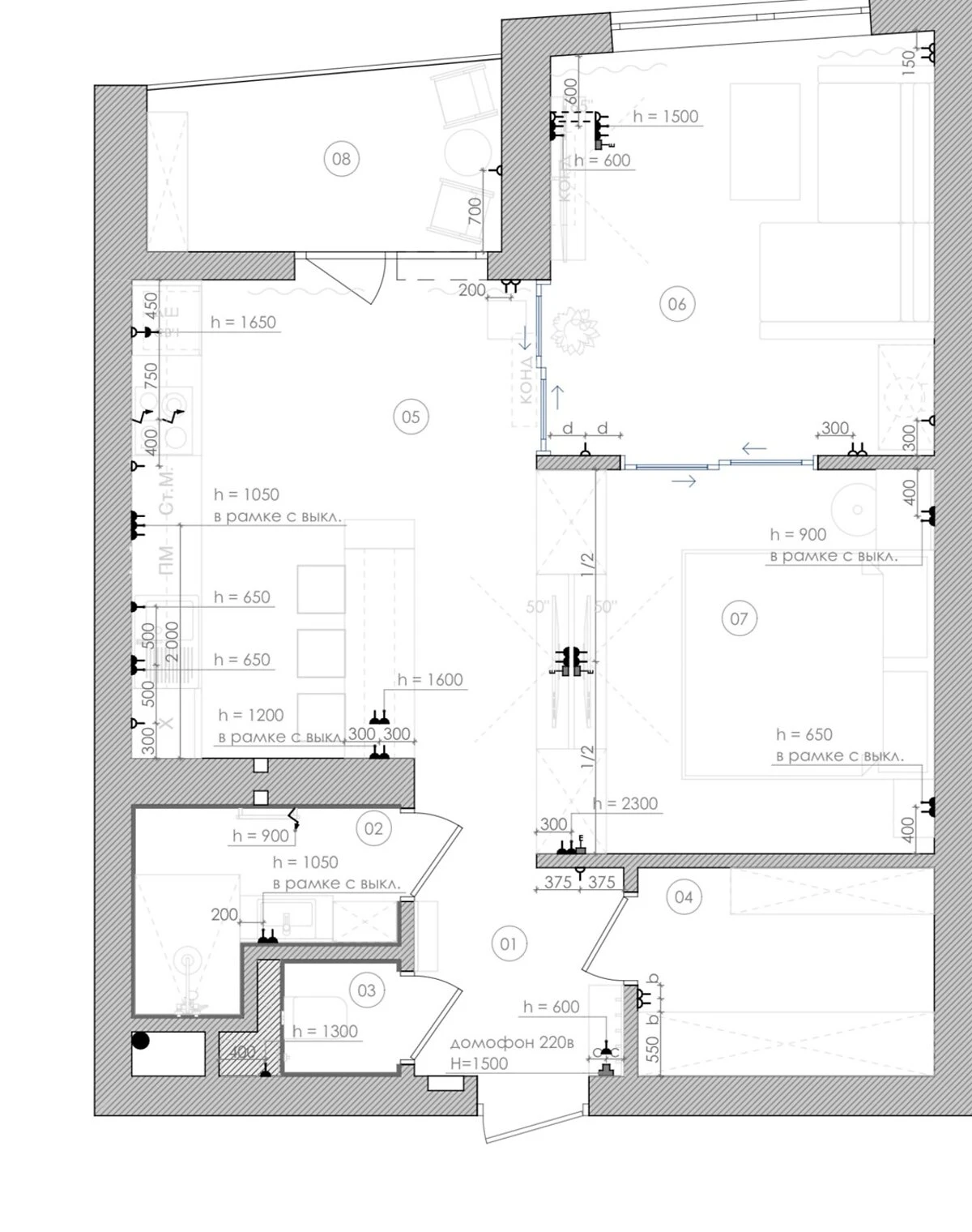 1-комнатная квартира, Северо-Броварской массив: дизайнерский ремонт, фото 2