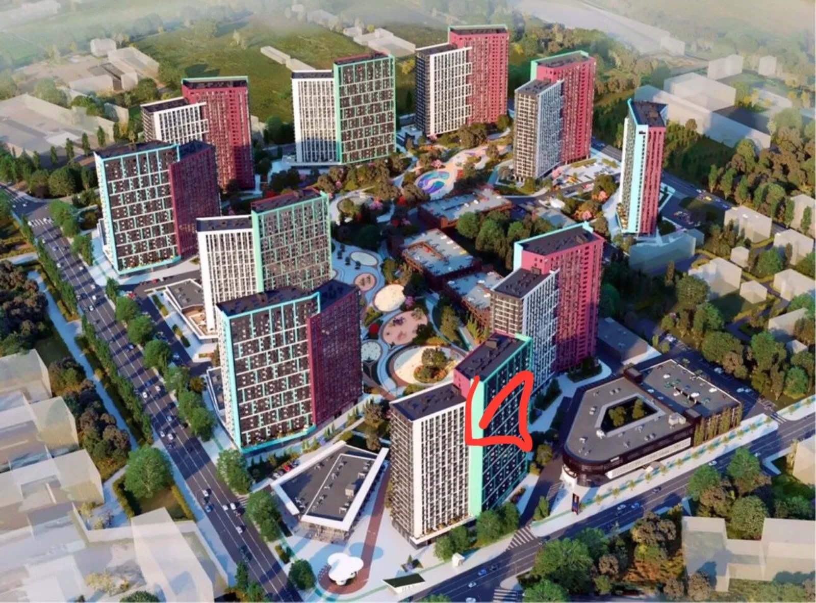 3-комнатная квартира в ЖК Диброва Парк: вид на парк, можно сделать террасу - фото 1